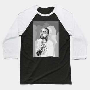 Rapper Black And White Baseball T-Shirt